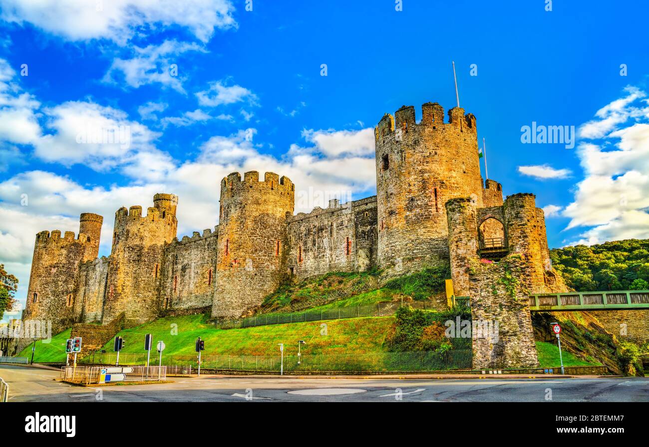 Conwy Castle in Wales, United Kingdom Stock Photo Alamy