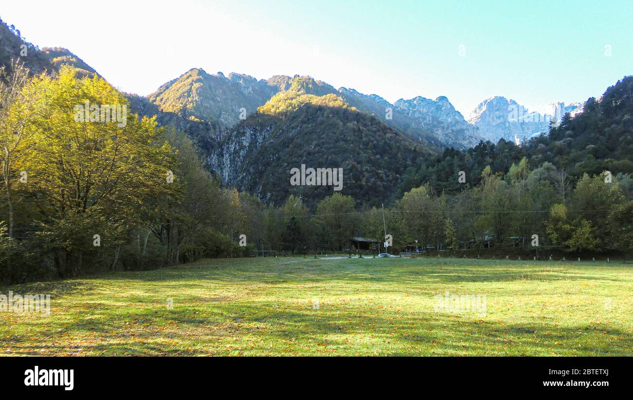 Landscape in the dolomites Stock Photo - Alamy