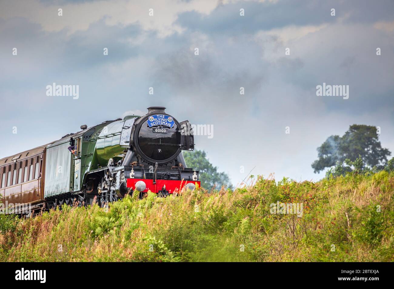 The restored Flying Scotsman steam locomotive on the Severn Valley ...