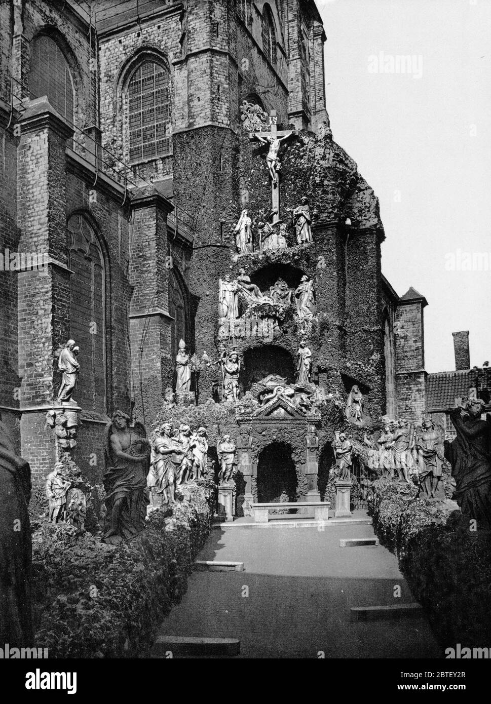 The Calvary, St. Paul's Church, Antwerp, Belgium ca. 1890-1900 Stock Photo