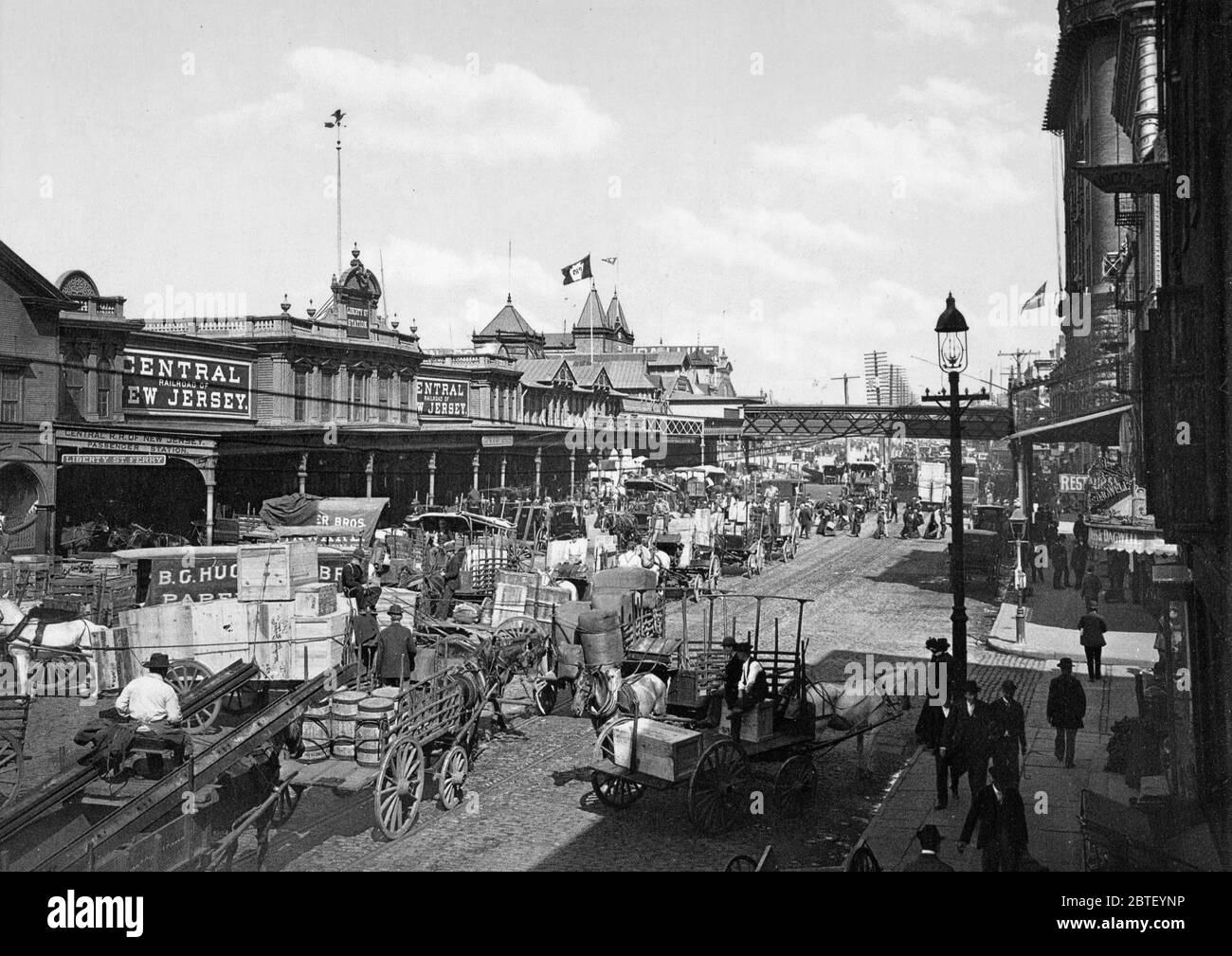 West Street, New York City ca. 1901 Stock Photo