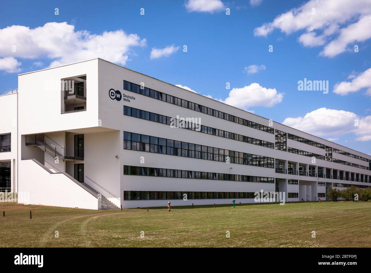 headquarters of the Deutsche Welle (International public broadcaster), Schuermann building, Bonn, North Rhine-Westphalia, Germany.  Funkhaus der Deuts Stock Photo