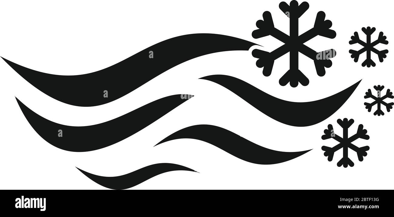 Climate Blizzard Icon Simple Illustration Of Climate Blizzard Vector Icon For Web Design Isolated On White Background Stock Vector Image Art Alamy