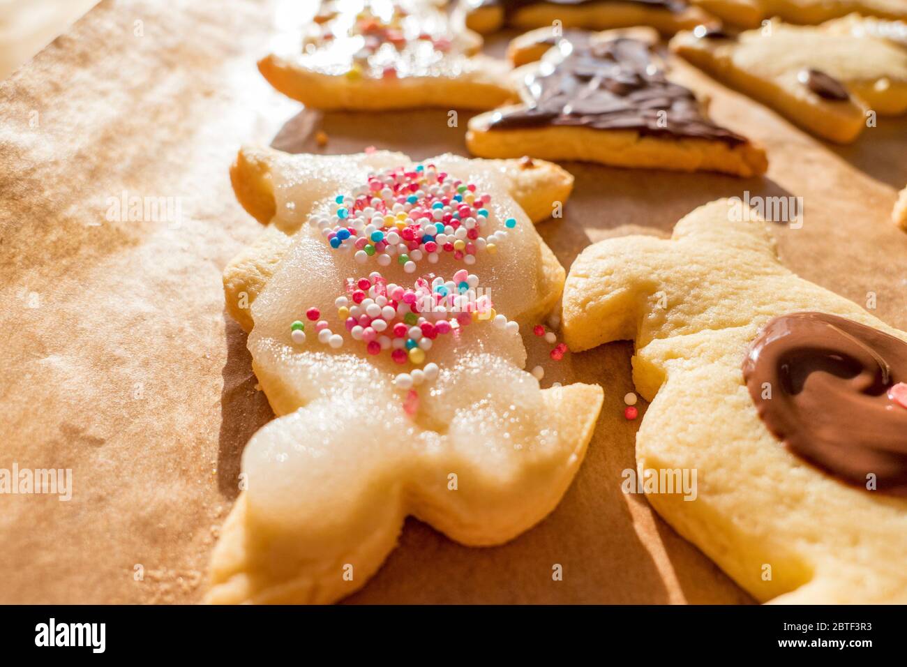 Easter biscuits homemade biscuit with crumble Stock Photo