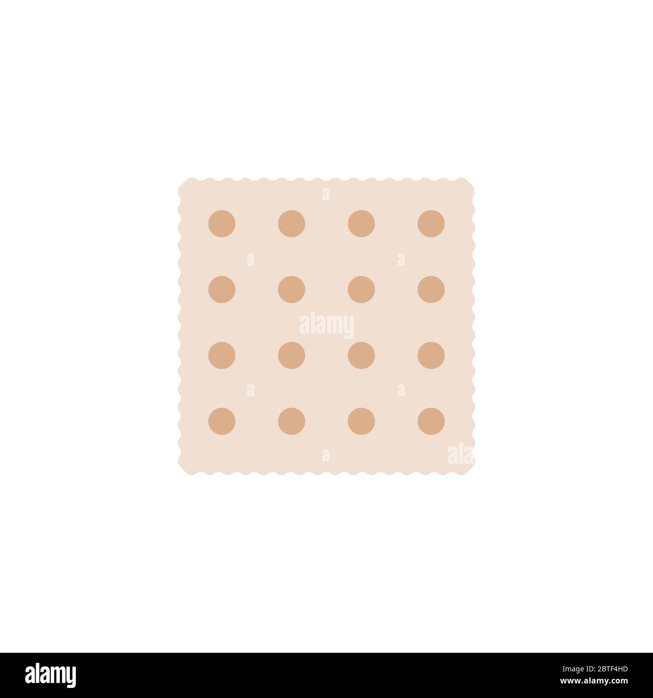 Jewish Matzah or matzo vector icon symbol isolated on white background ...