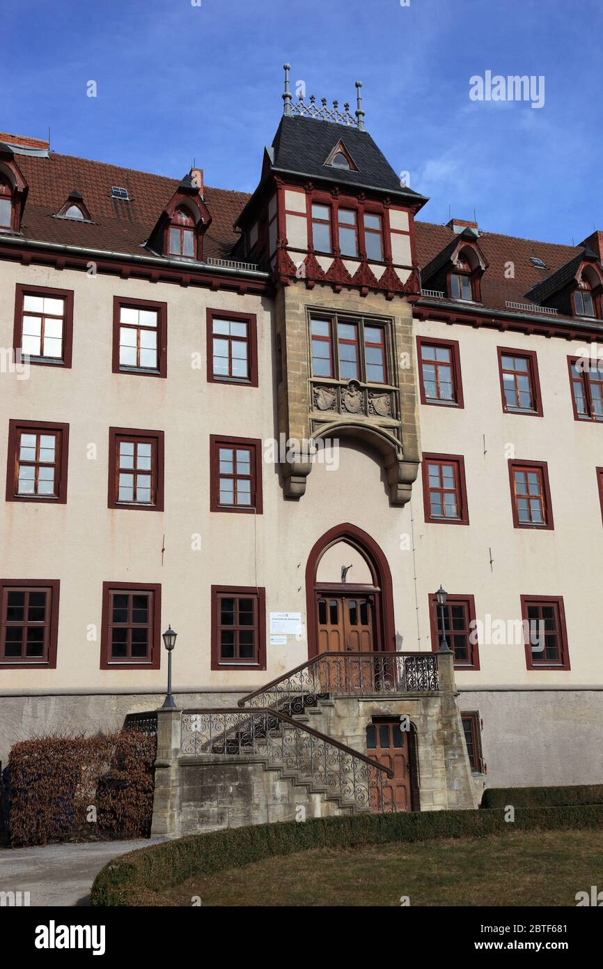 Meininger museums, Castle Elizabeth Castle, Meiningen, Thuringia, Germany  /  Meininger Museen, Schloss Elisabethenburg, Meiningen, Thueringen, Deutsc Stock Photo