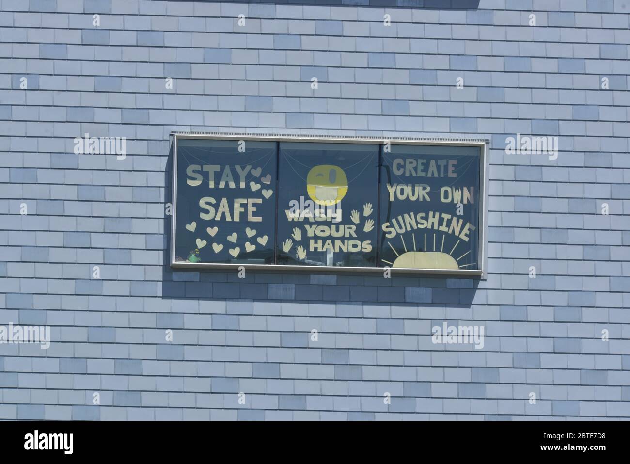 May 24, 2020 COVID 19 CORONA VIRUS PANDEMIC Health messages on Reliant health center in