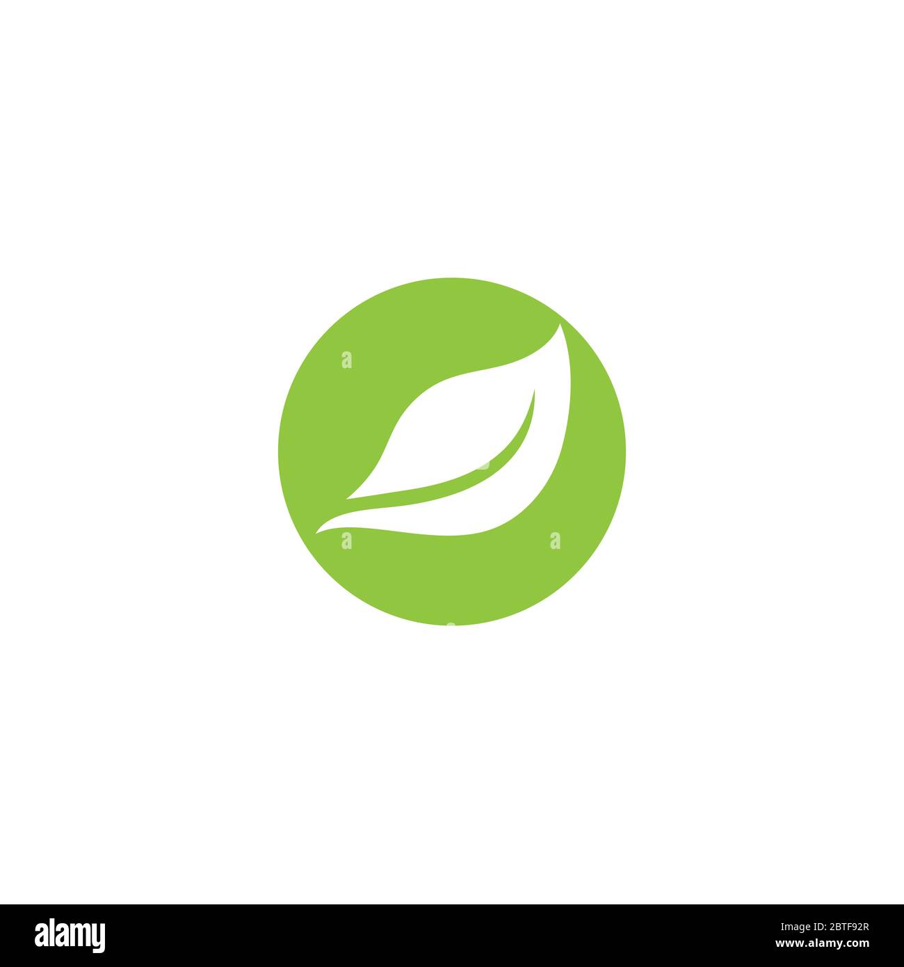 Leaf green nature logo vector Stock Vector Image & Art - Alamy