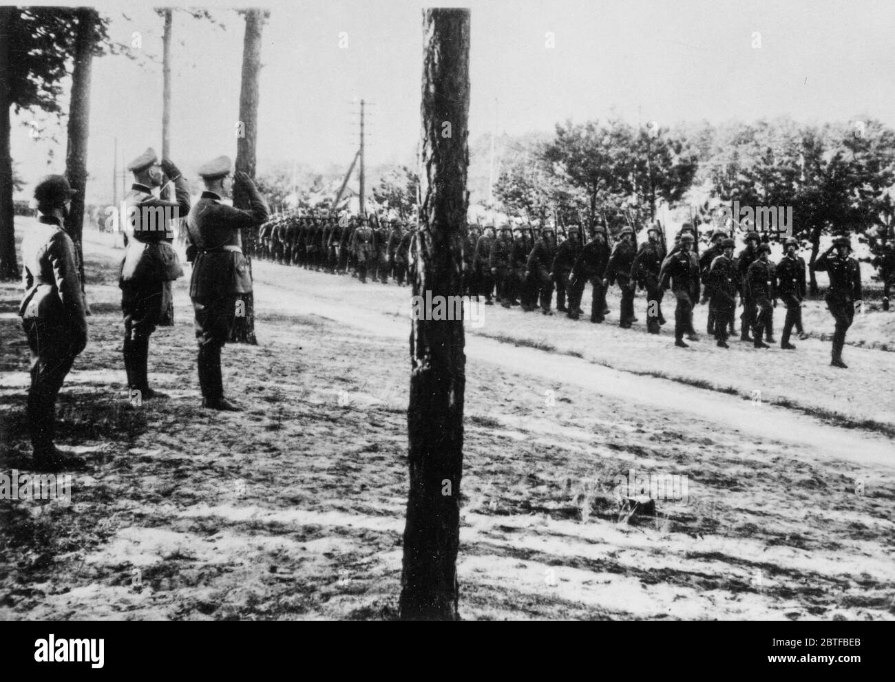 Weiss Local Invasion Inspection by General von Bolstenstern and Col. Weissel Operation ...
