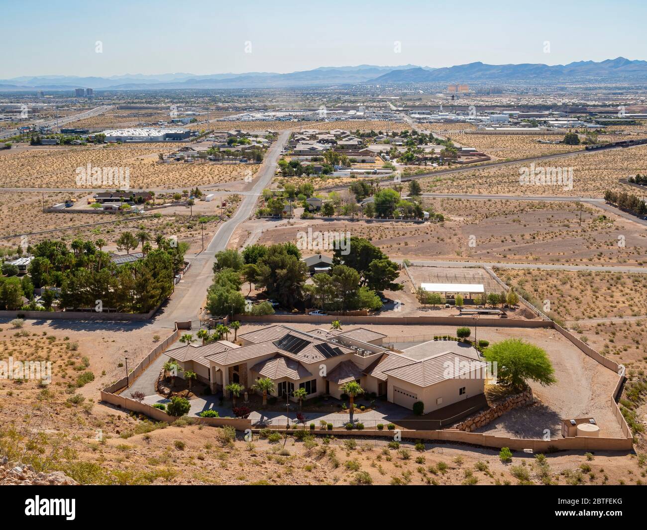 High angle view of some residence building of Enterprise area at Las Vegas,  Nevada Stock Photo - Alamy