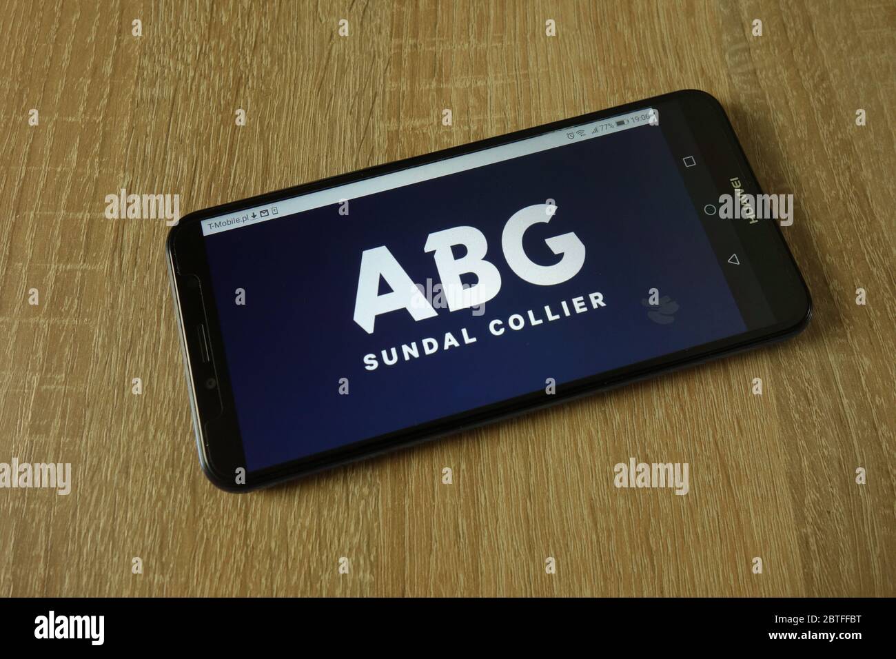ABG Sundal Collier bank logo displayed on smartphone Stock Photo - Alamy