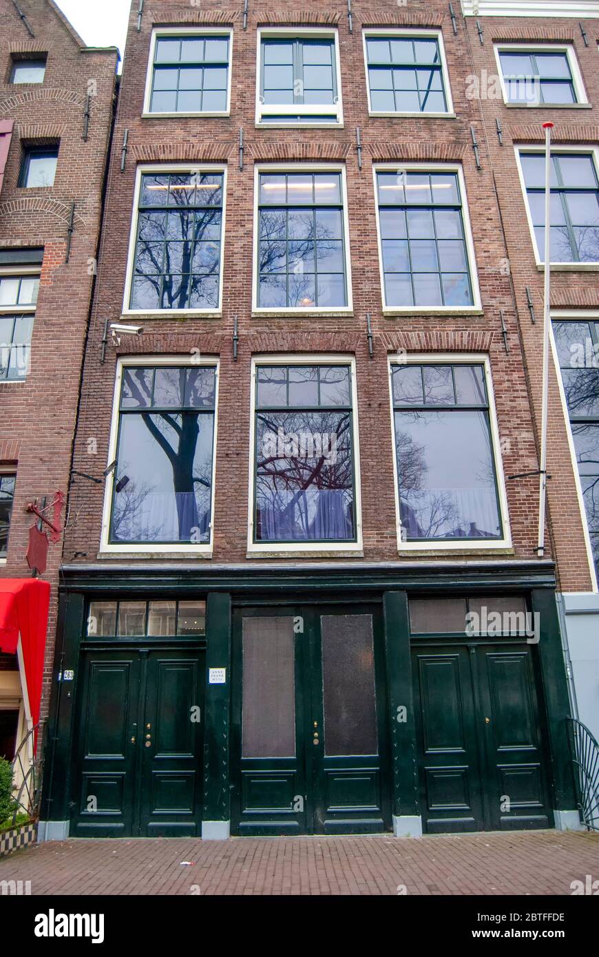 The Anne Frank House and Museum in Amsterdam, Holland Stock Photo