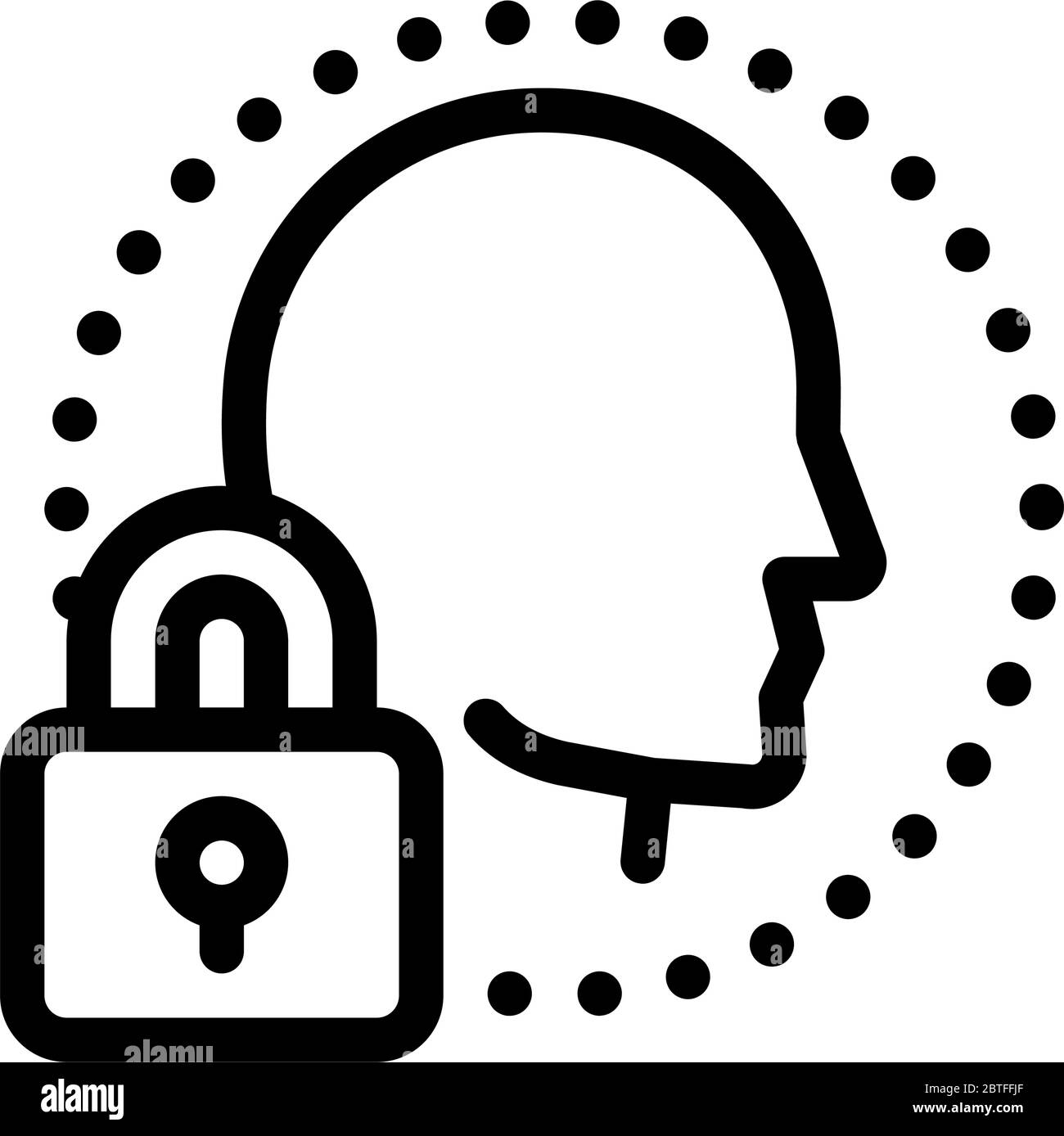 human immunity protection icon vector outline illustration Stock Vector ...