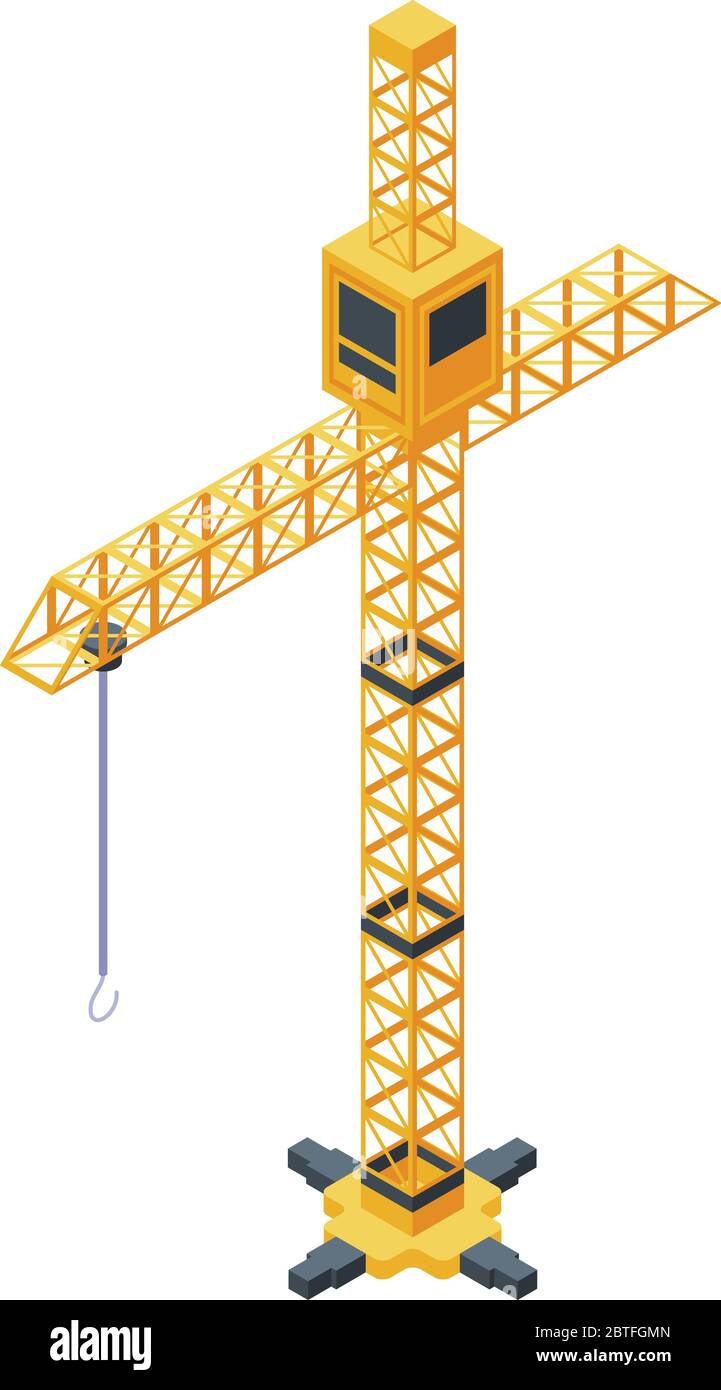 Building crane icon, isometric style Stock Vector Image & Art - Alamy