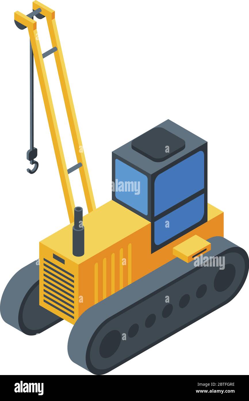 Excavator crane icon, isometric style Stock Vector Image & Art - Alamy