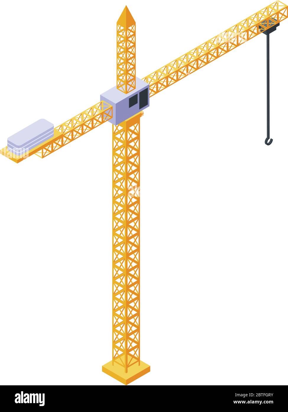 Crane lifter icon, isometric style Stock Vector Image & Art - Alamy