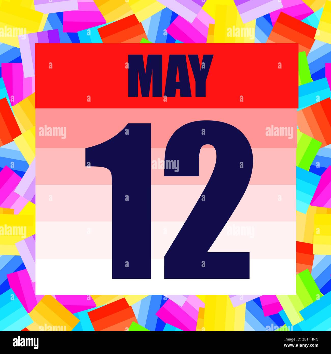 May 12 icon. For planning important day. Banner for holidays and special  days. Twelfth of may. Illustration Stock Photo - Alamy