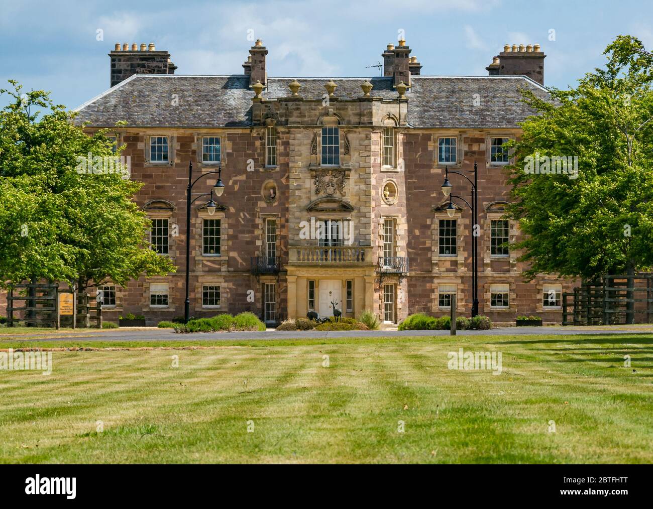View of Palladian mansion Archerfield House, East Lothian, Scotland, UK Stock Photo Alamy