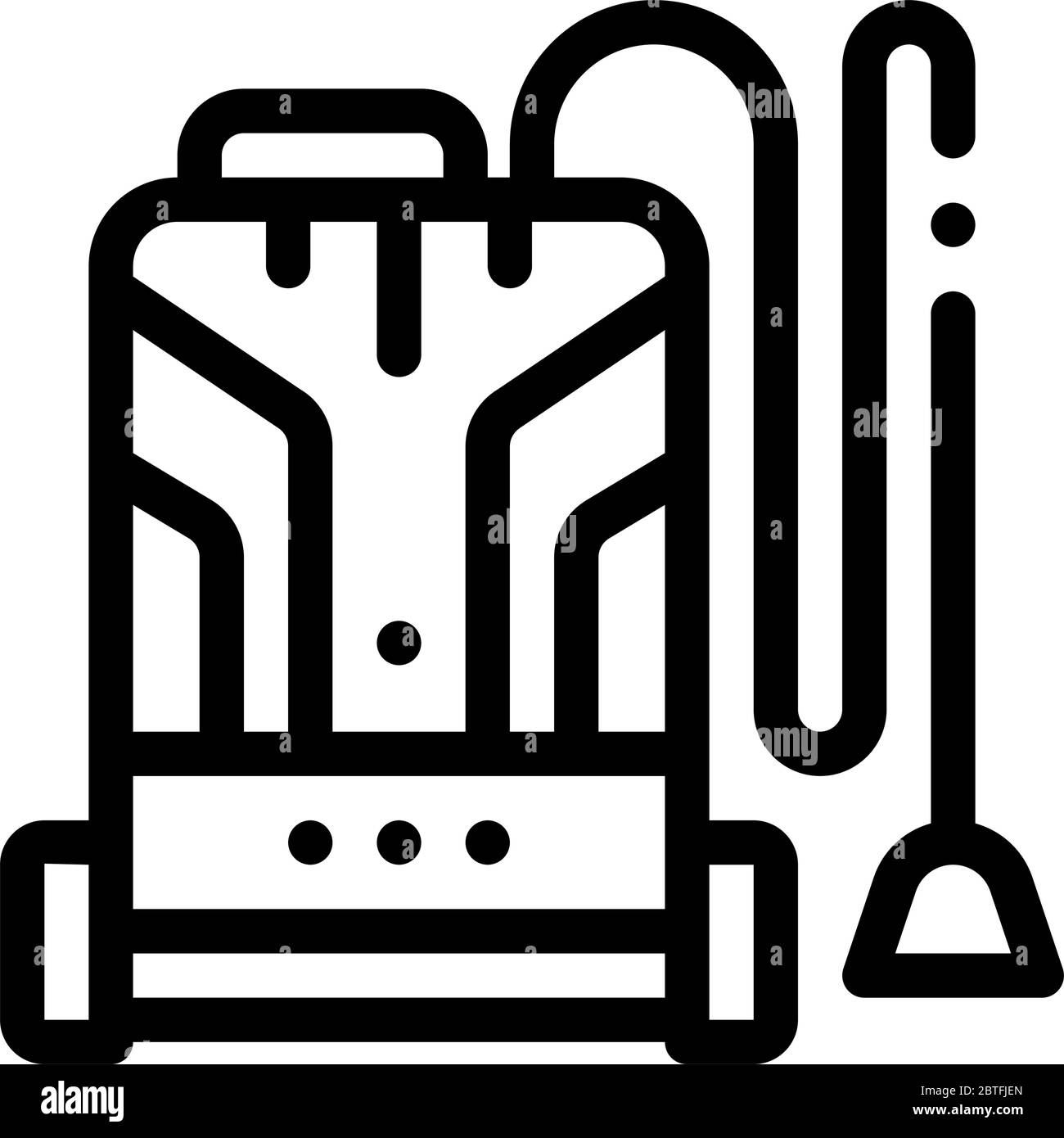 home vacuum cleaner icon vector outline illustration Stock Vector Image ...
