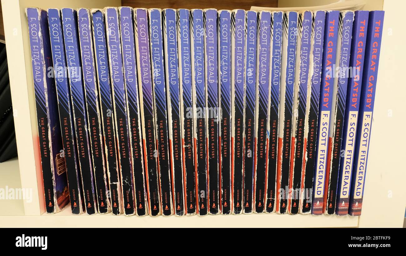 A Row Of The Novel The Great Gatsby By American Author F Scott Fitzgerald Used For English Or American Literature Classes In High School Stock Photo Alamy A Row Of The Novel The Great Gatsby By American Author F Scott Fitzgerald Used For English Or American Literature Classes In High School Stock Photo Alamy