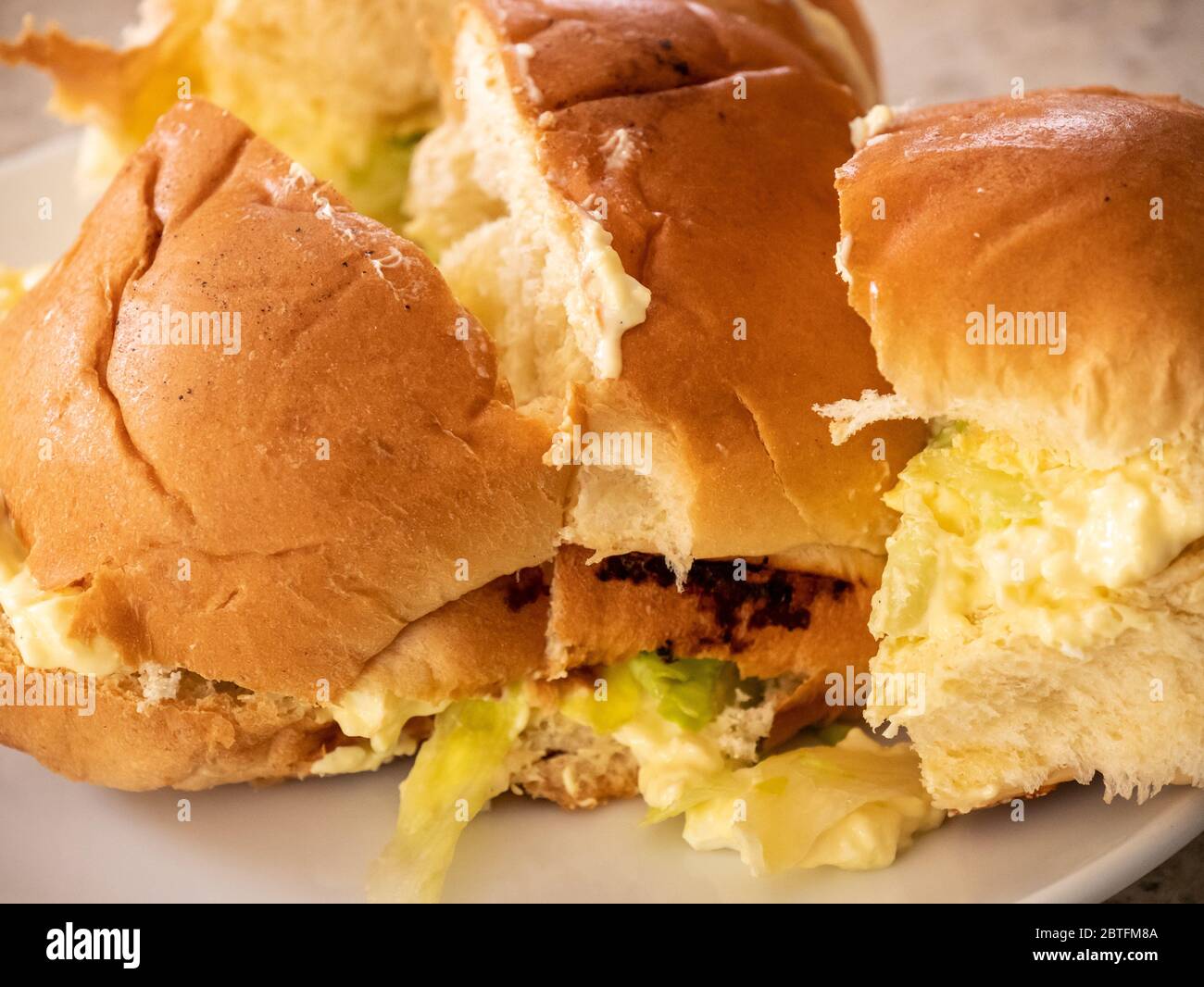 Egg and onion rolls Stock Photo Alamy