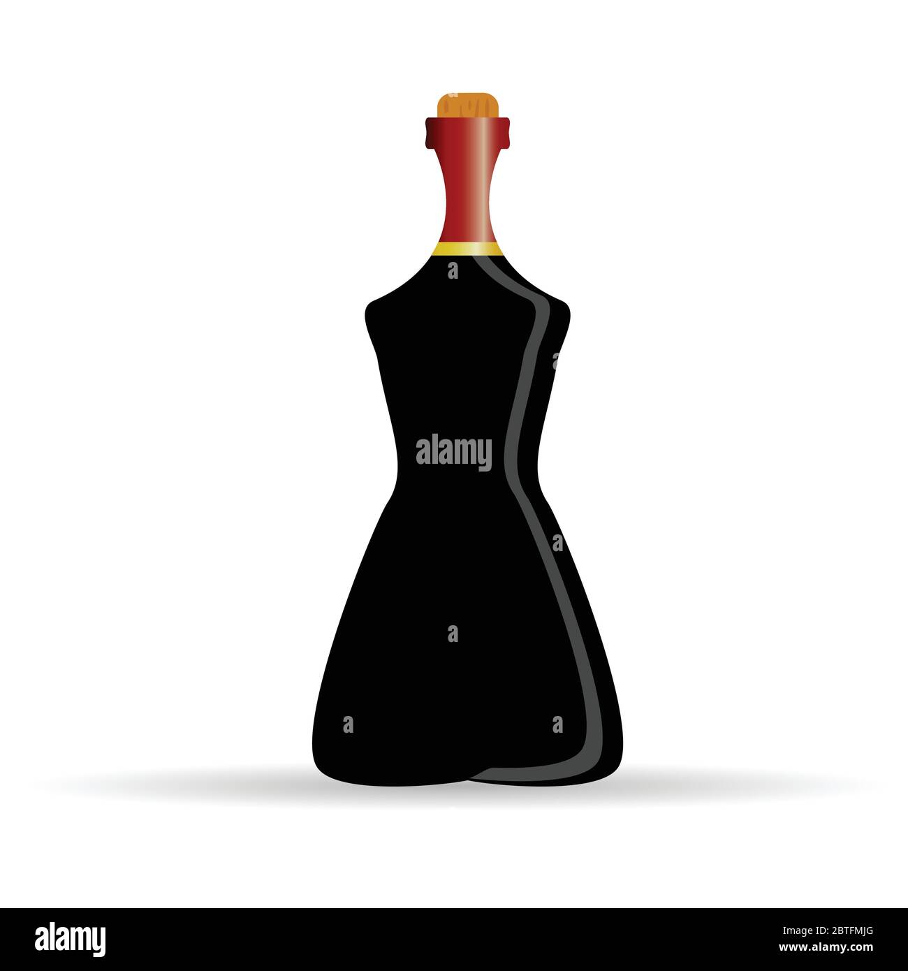 bottle of alcohol art vector illustration Stock Vector Image & Art Alamy