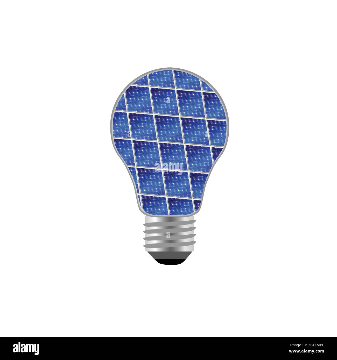 blue solar light bulb