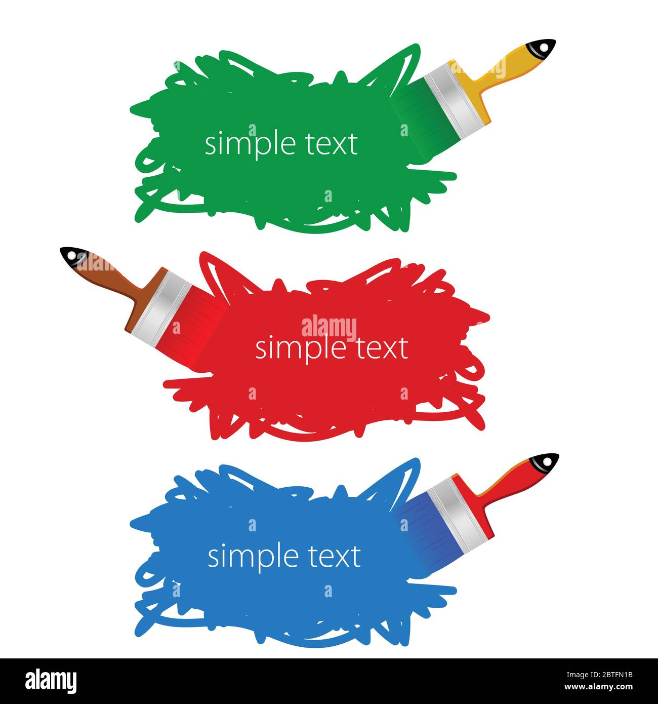 brush in color vector illustration Stock Vector Image & Art Alamy