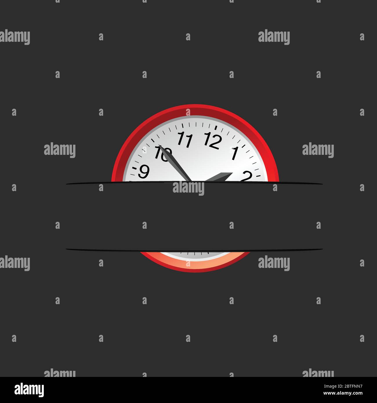 clock in the pocket vector illustration Stock Vector