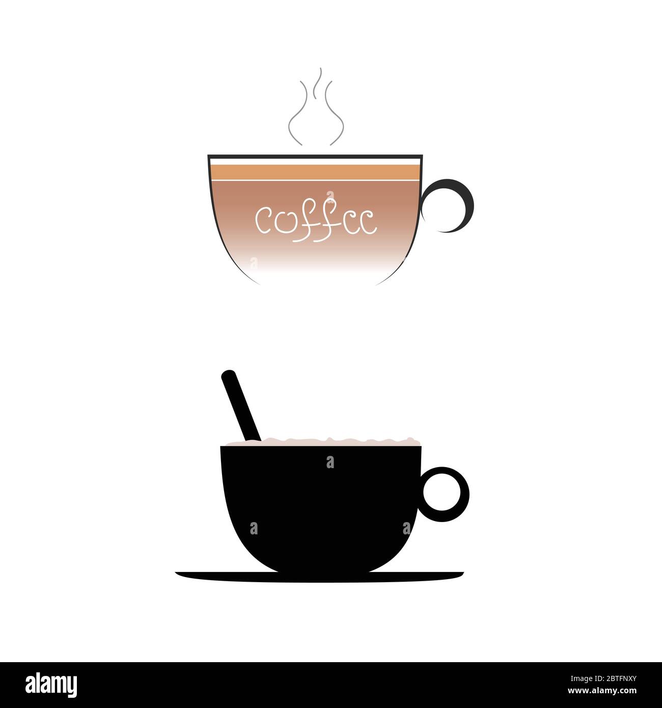coffee color vector illustration Stock Vector Image & Art - Alamy