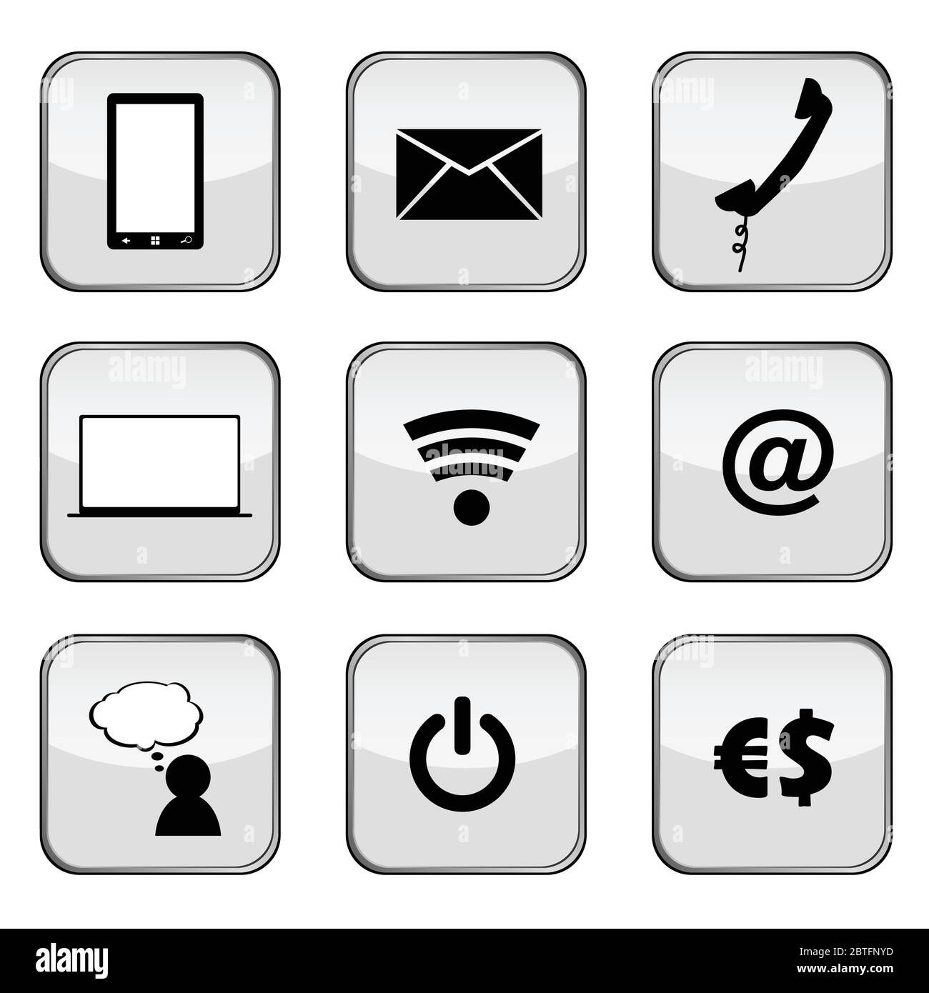 communication icons vector illustration Stock Vector