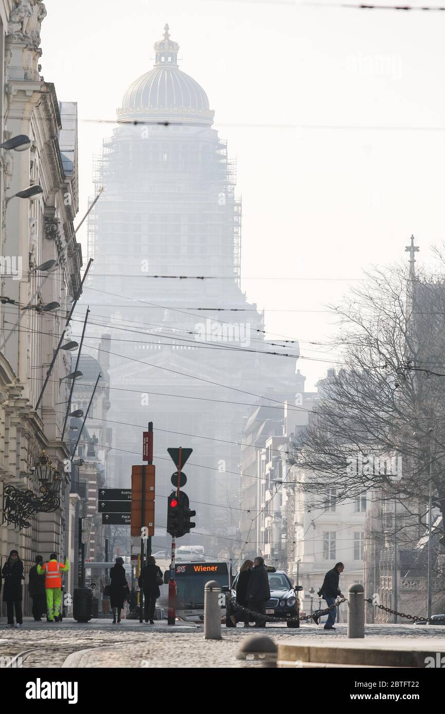 BRUSSELS, BELGIUM -March 3, 2011, City views. Brussels Stock Photo