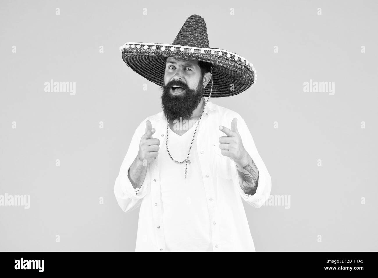 Mexican Outfit Black And White Stock Photos & Images - Alamy