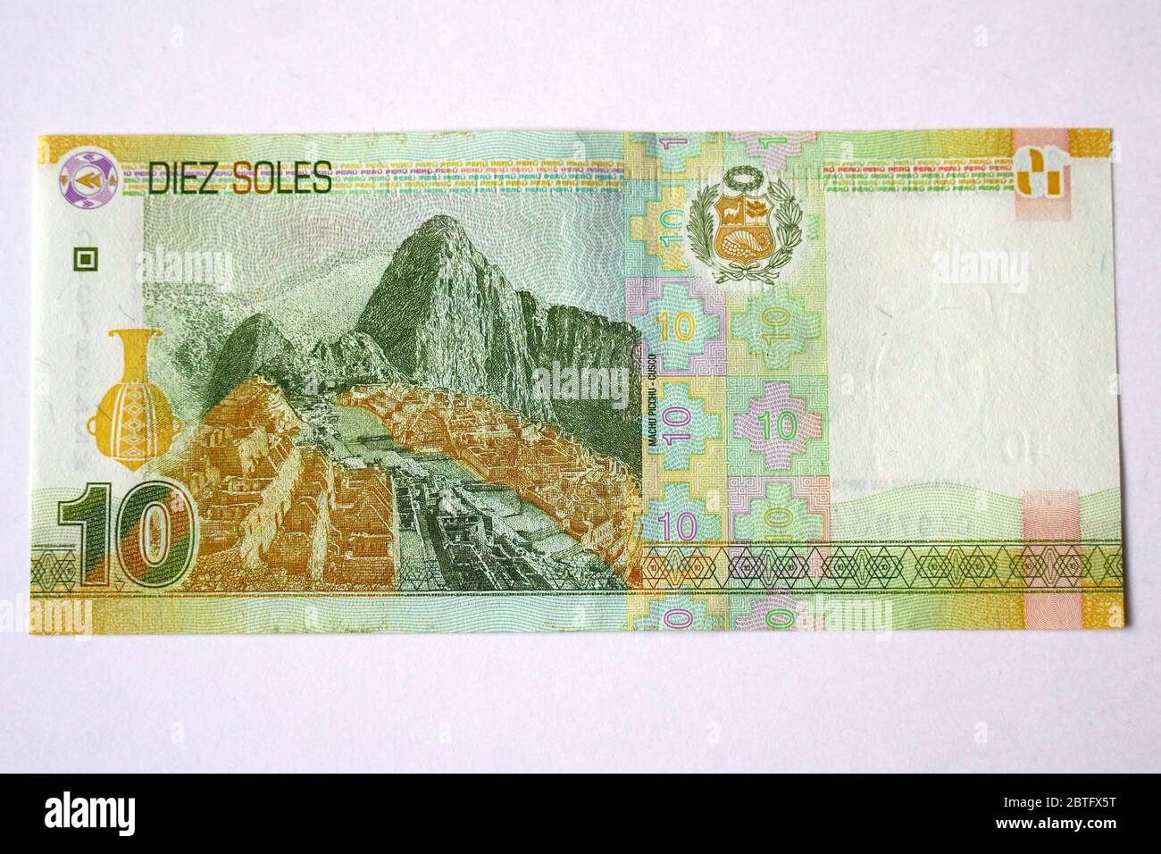 ten sols, Peruvian sol, Peruvian currency, Peruanischer Sol, banknote