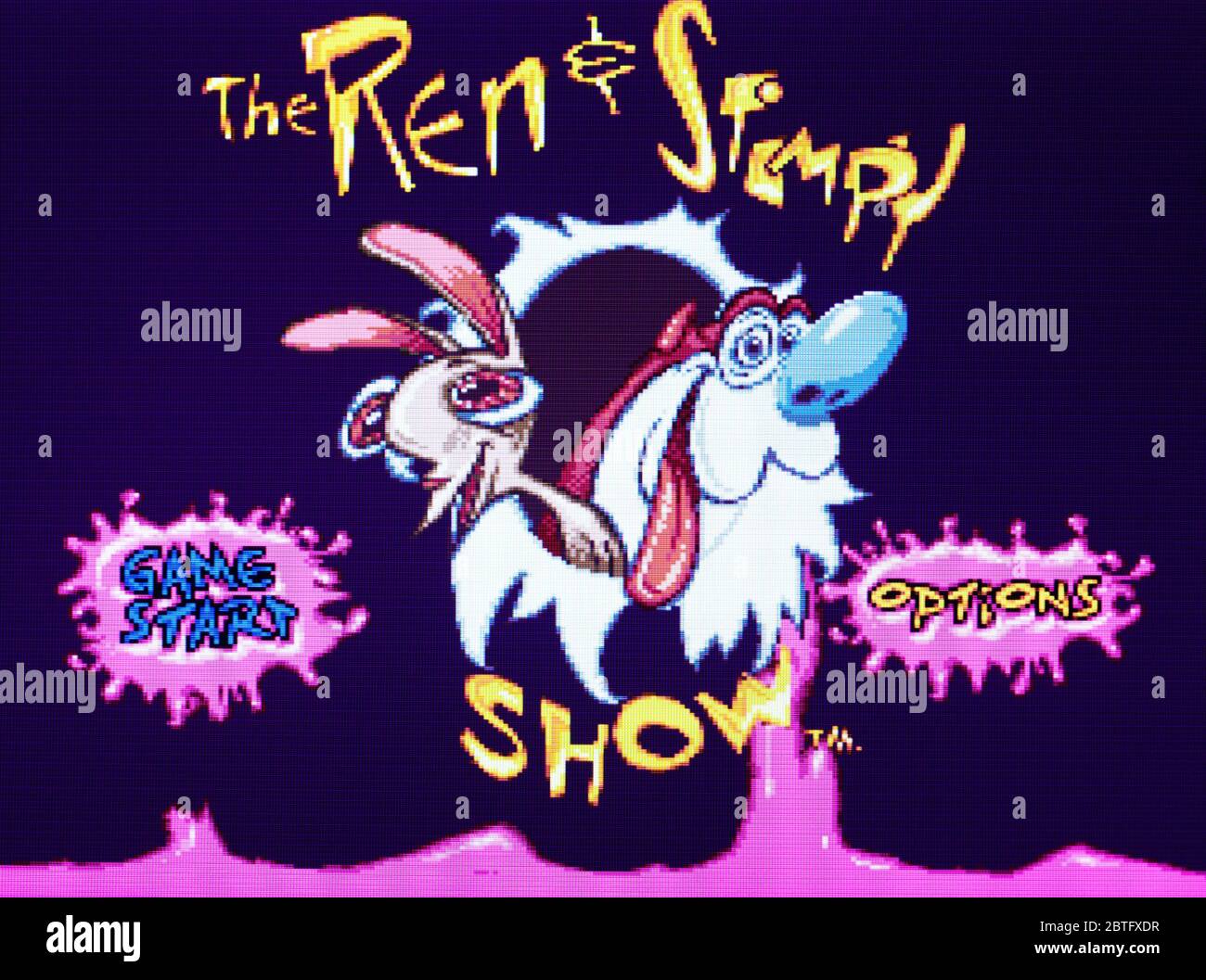 Ren & Stimpy Show The Time Warp - SNES Super Nintendo  - Editorial use only Stock Photo