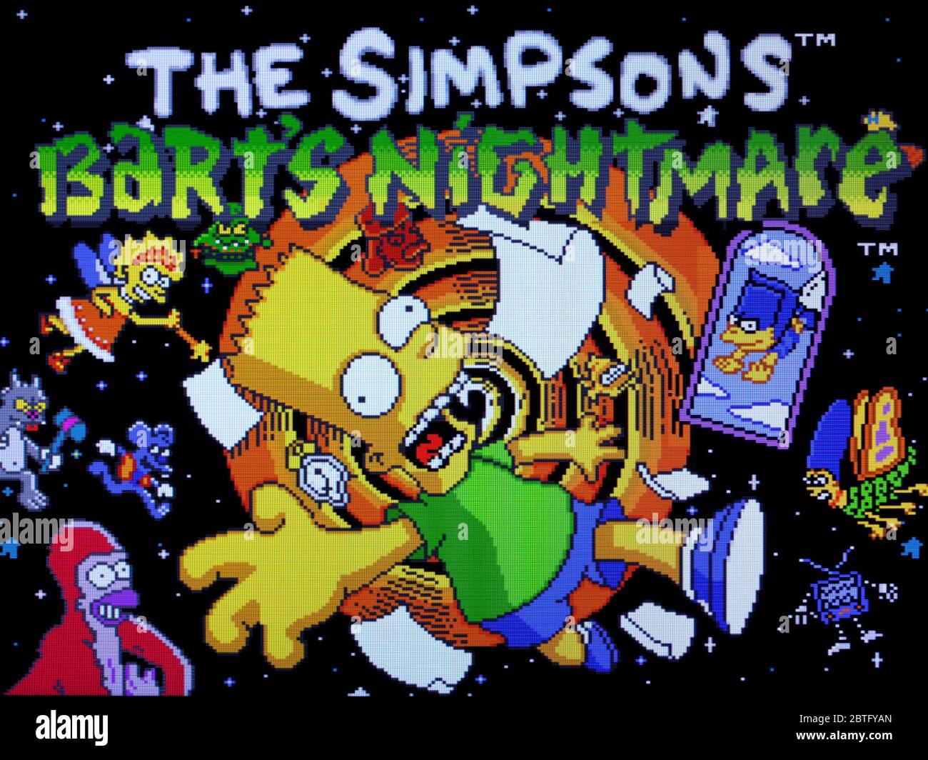 The Simpsons Bart's Nightmare - SNES Super Nintendo - Editorial use only  Stock Photo - Alamy