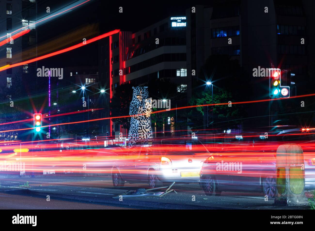 Bear statue at the Bearpit in Bristol, UK Stock Photo Alamy