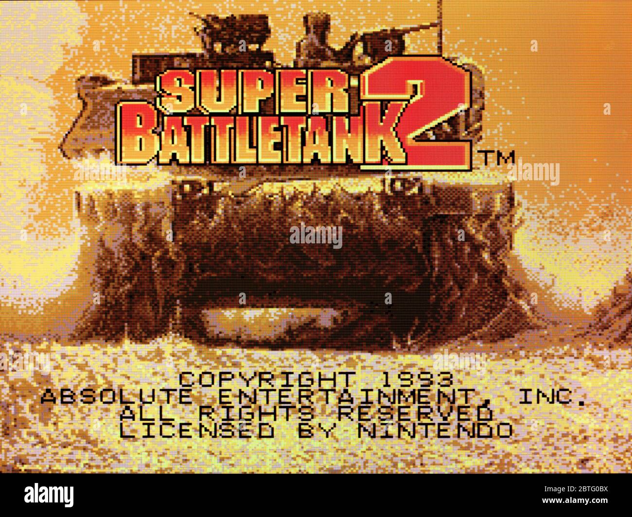 Super Battletank 2 - SNES Super Nintendo - Editorial use only Stock Photo -  Alamy