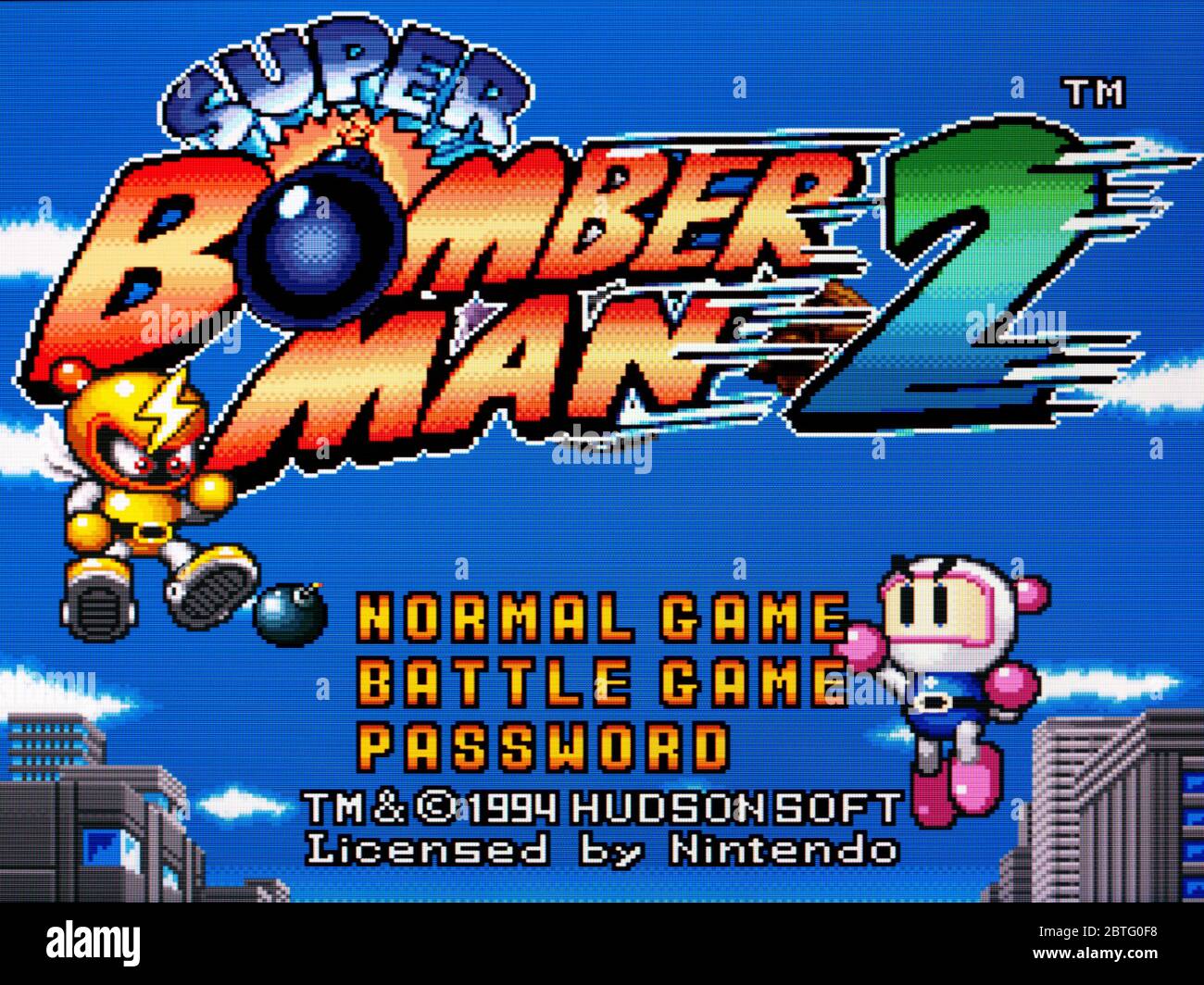 Super Bomber Man 2 - SNES Super Nintendo - Editorial use only Stock Photo -  Alamy