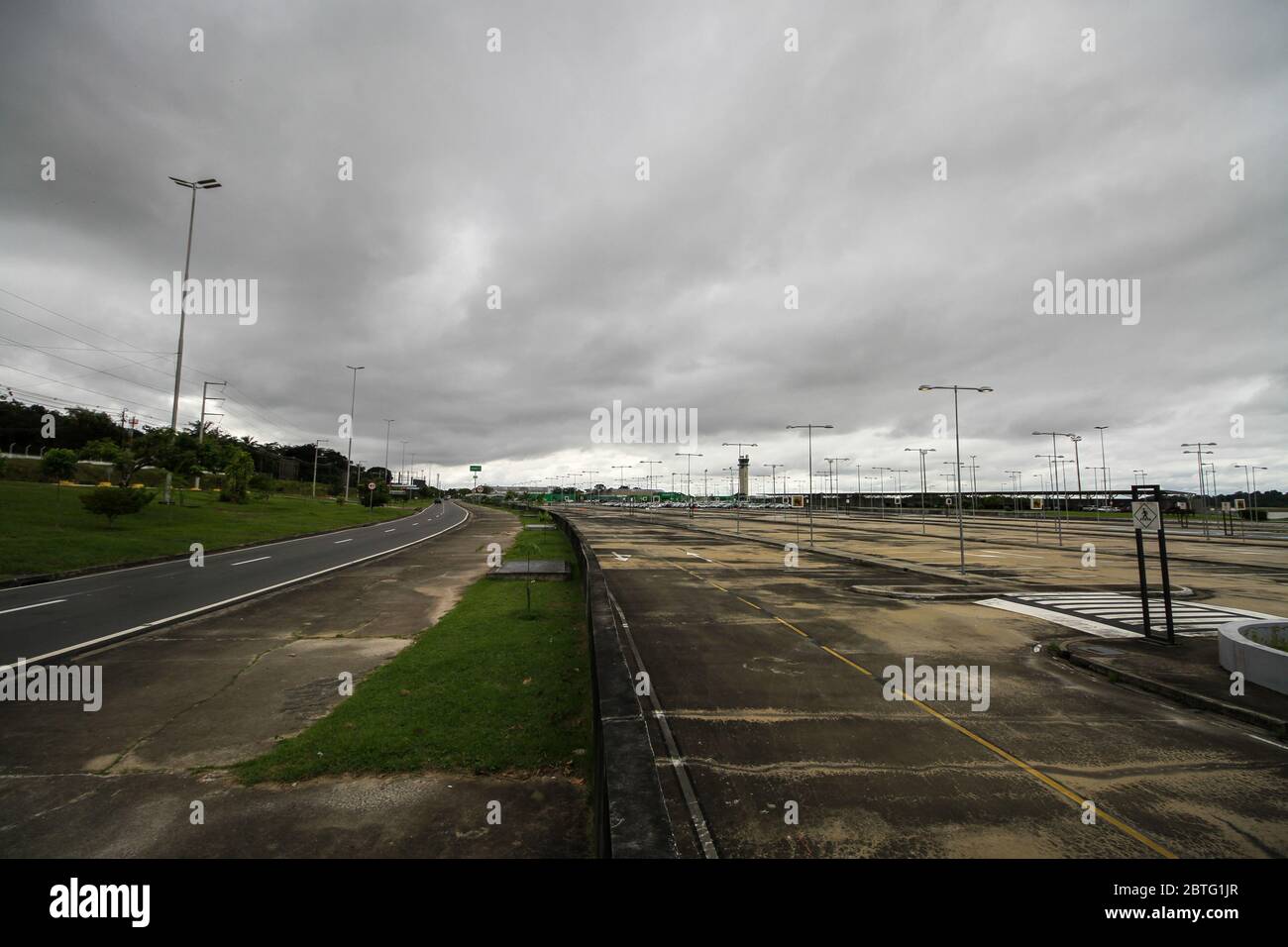Manaus, Brazil. 25th May, 2020. A view of the international airport