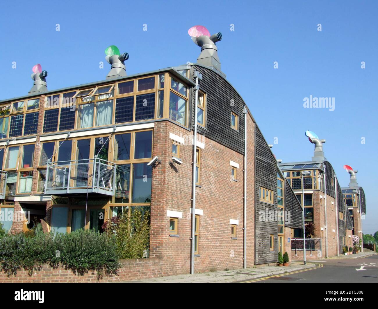 BedZED, Ecohousing, London, England Stock Photo Alamy