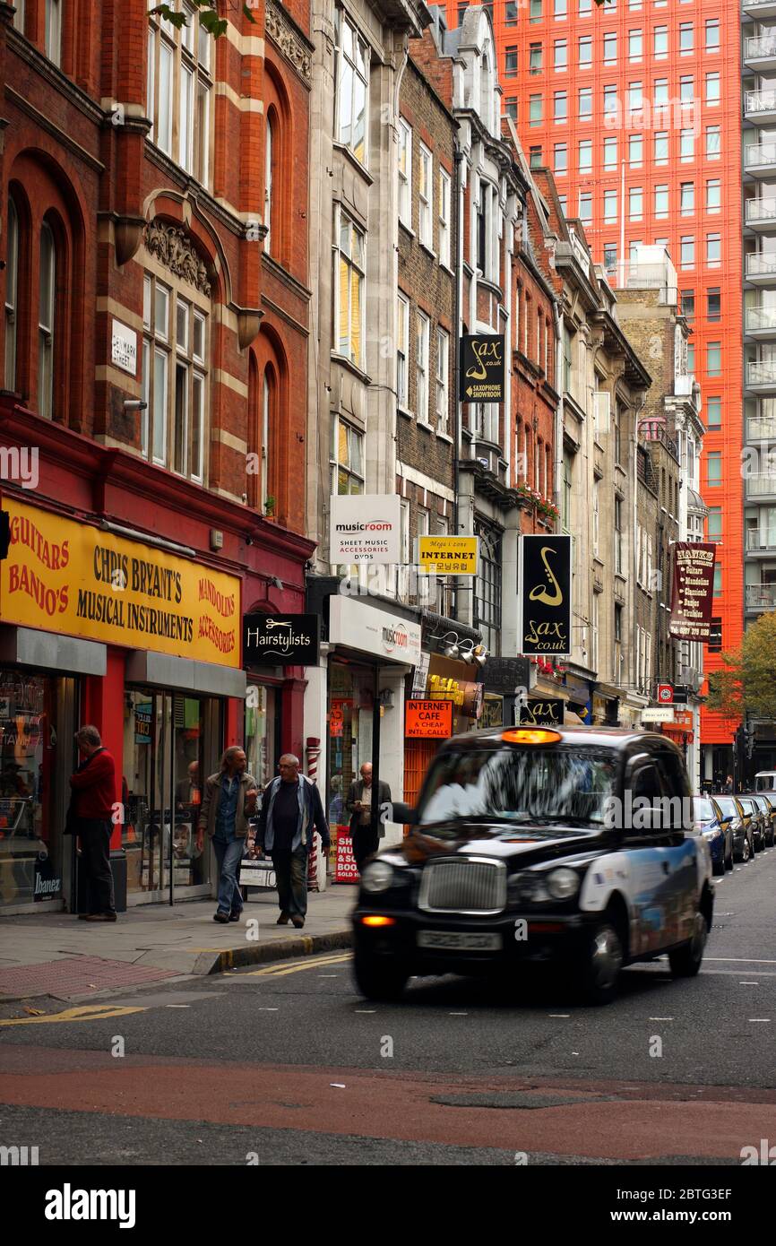 Denmark Street, London, England Stock Photo