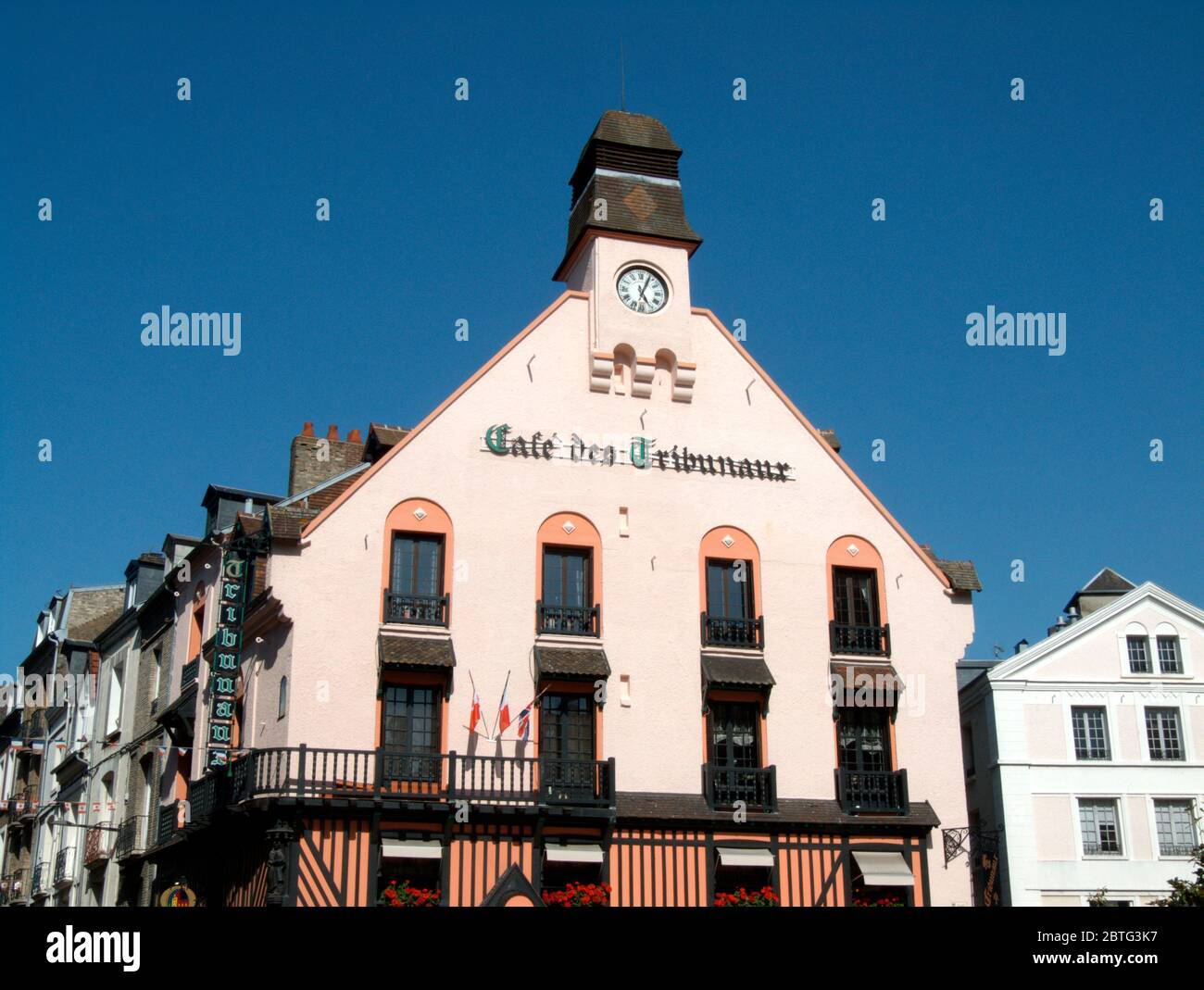 Cafe des Tribunaux, Dieppe, Normandy, France Stock Photo