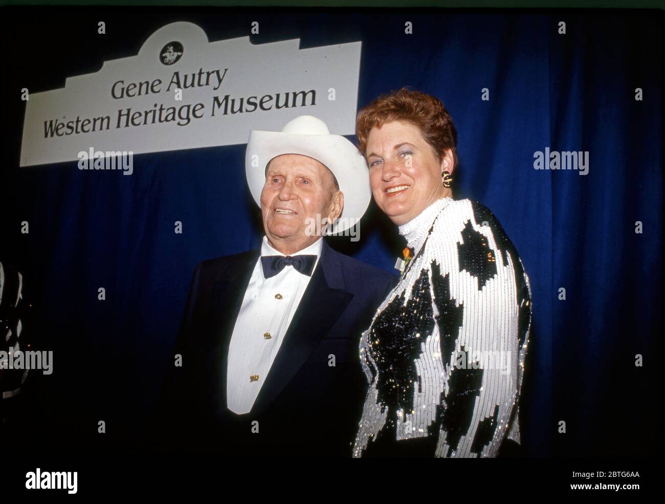 Gene and Jackie Autry at an event at the Gene Autry Western Heritage Museum in Los Angeles, CA Stock Photo