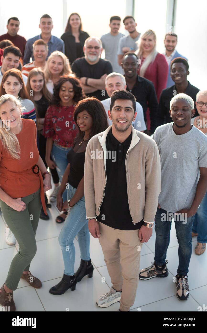 Group of multiethnic business people standing Stock Photo - Alamy