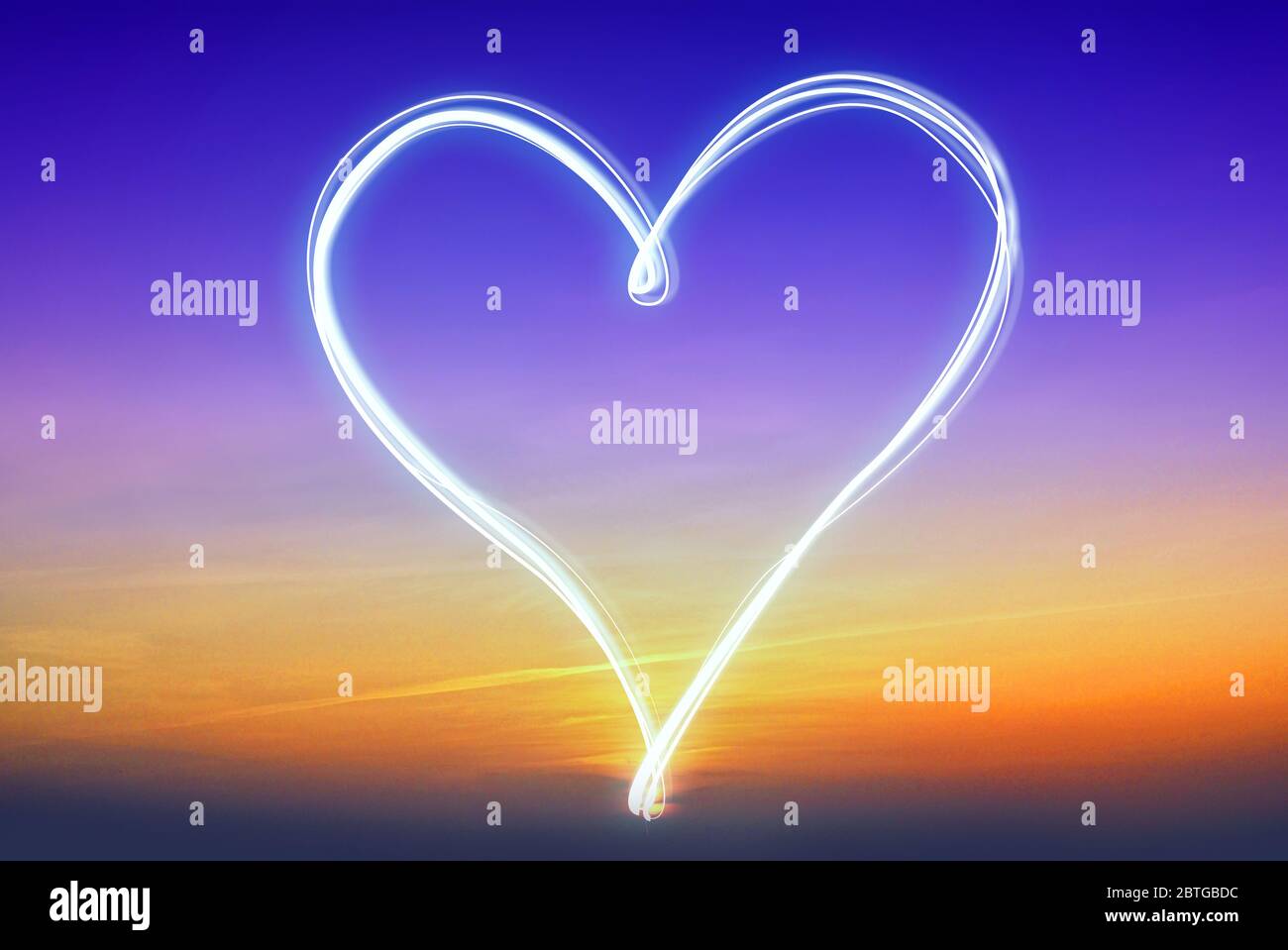 Heart shape - love concept Stock Photo - Alamy