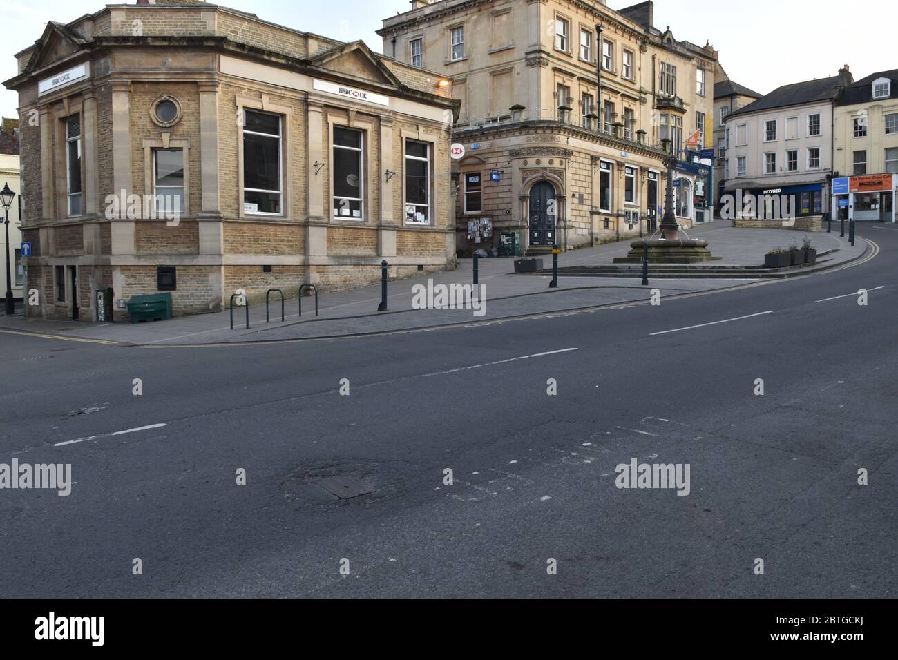 The market place, Frome, Somerset, UK Stock Photo
