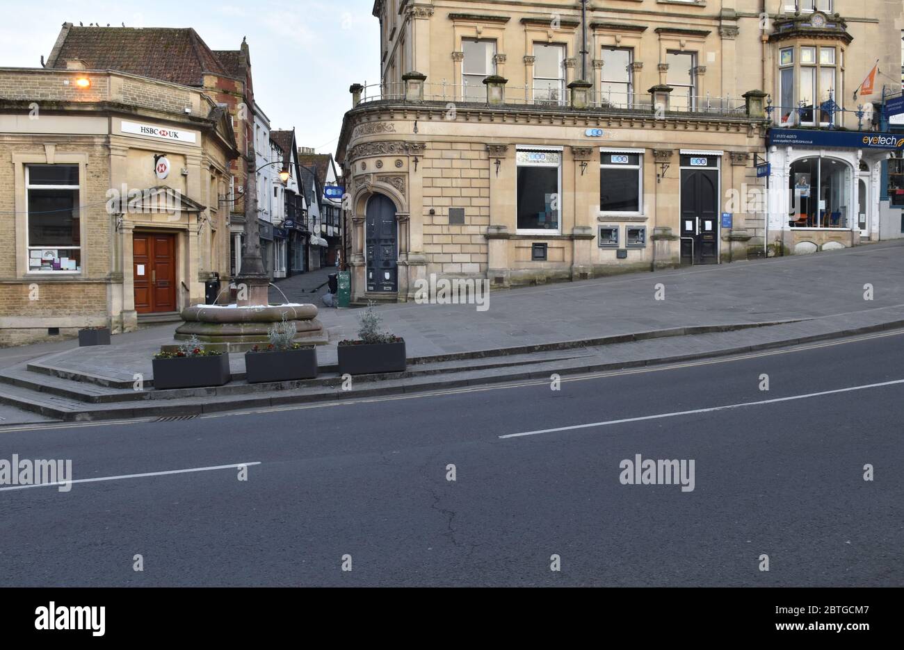 The market place, Frome, Somerset, UK Stock Photo