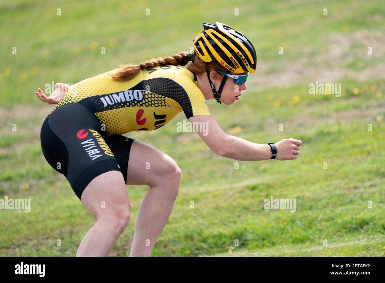 WOLVEGA, NETHERLANDS - MAY 20: Antoinette de Jong seen during the training  session of Jumbo Visma speed skating team on May 20, 2020 in Wolvega, The  Netherlands Stock Photo - Alamy