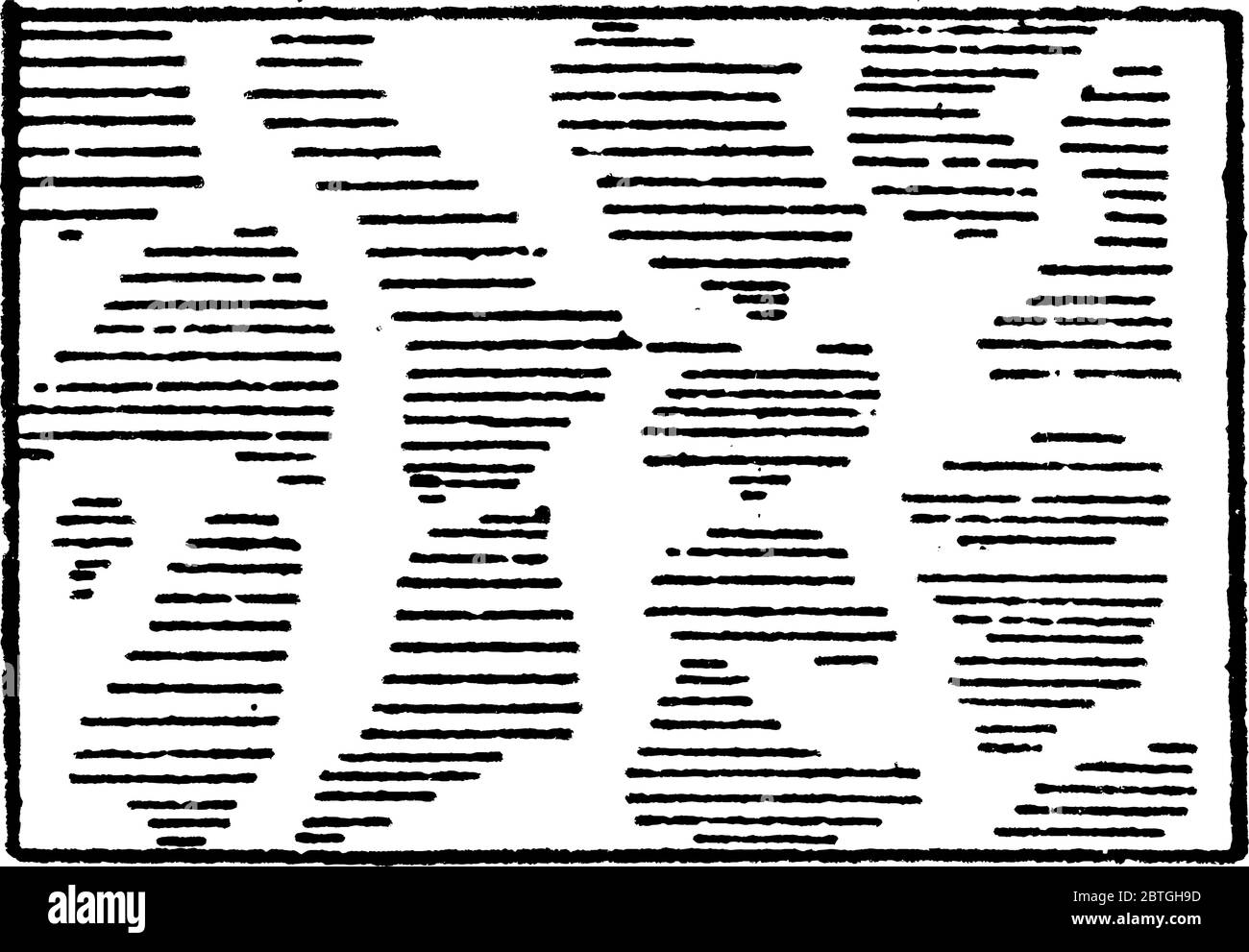 The typical representation of shore lines and water lines with Tidal